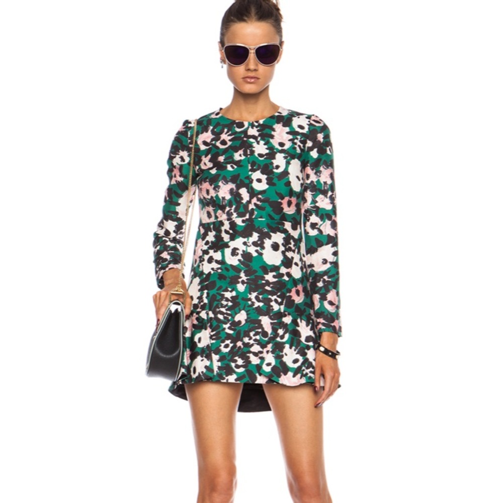 MARNI Stampe Bright Cotton-Blend Dress